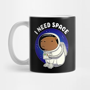 I need space Capybara Astronaut Costume Mug